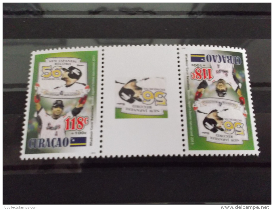Curacao 2013  COCO BALENTIEN  HONKBAL  BASEBALL  BRUGPAAR GUTTERPAIR  Postfris/mnh/neuf - Unused Stamps