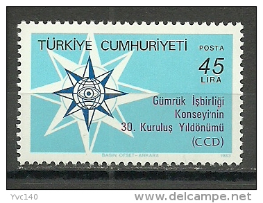 Turkey; 1983 30th Anniv. Of The Customs Co-Operation Council - European Community