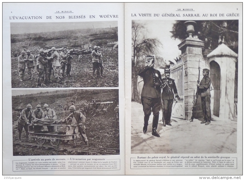 LE MIROIR N° 122 / 26-03-1916 GUYNEMER DOUAUMONT WOËVRE SARRAIL PORTUGAL ORNES ARMÉNIE SKIEUR REVIGNY INTERLAKEN - War 1914-18