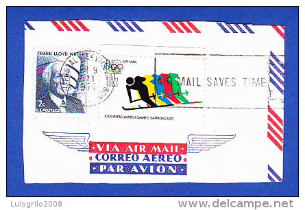 COUPE ENVELOPPE -- CACHET . U.S. POSTAL SERVICE. CO 800 - APR.9.1974 - Unclassified