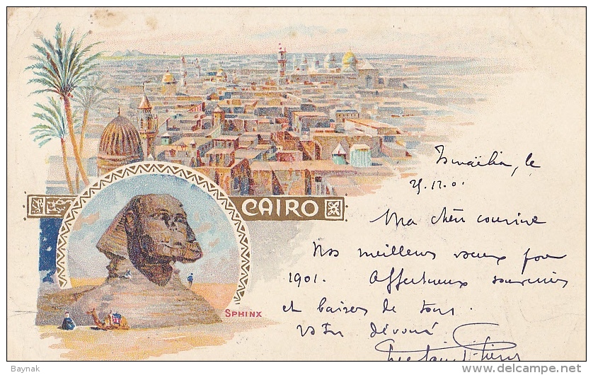 EG5  --  CAIRO  --  SPHINX  --  1901  --  LITHO - Sphinx