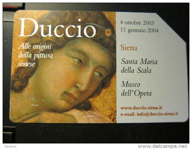 Urmet Phonecard,painting,Duccio,used - Openbare Reclame