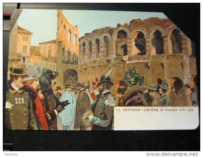 Urmet Phonecard,painting,the 100th Veronafil,used - Public Advertising