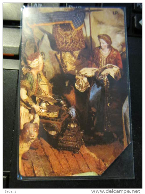 Urmet Phonecard,painting,puzzle Art Of Bank Di Napoli,three Cards,used - Openbare Reclame