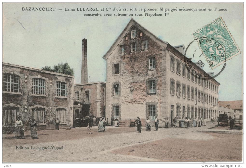 Carte Postale Ancienne De BAZANCOURT - Bazancourt