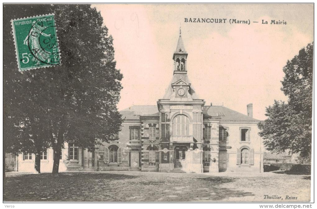 Carte Postale Ancienne De BAZANCOURT - Bazancourt