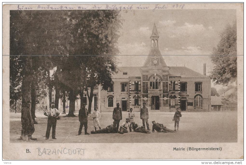 Carte Postale Ancienne De BAZANCOURT - Bazancourt