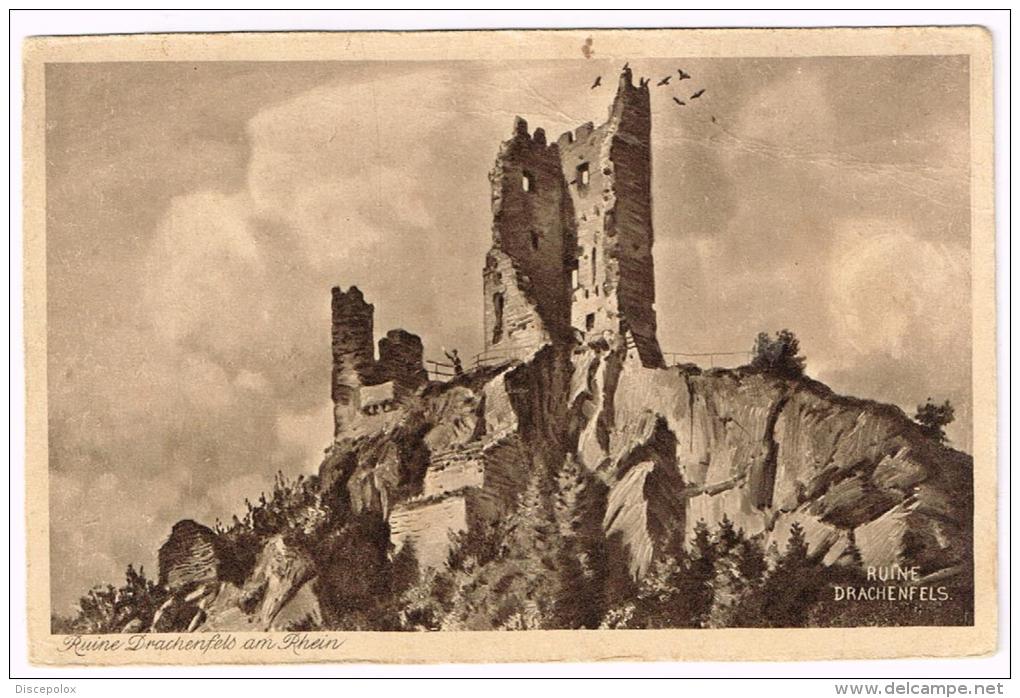 I1100 Ruine Drachenfels - Chateau Castle Castello Schloss Castillo / Non Viaggiata - Drachenfels