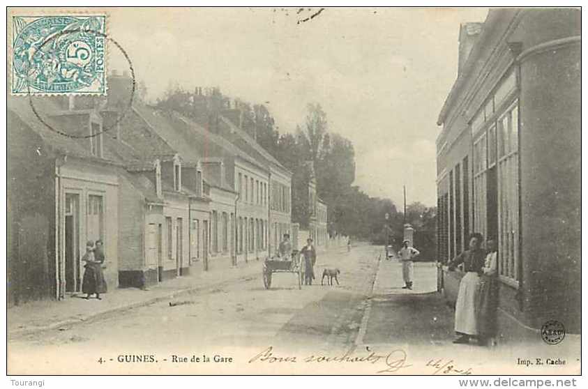 Nov13 463 : Guines  -  Rue De La Gare - Guines