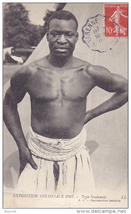 SUD1  --  EXPOSITION COLONIALE 1907  --  TYPE SOUDANAIS - Sudan