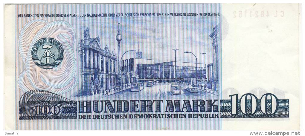 DDR 100 MARK 1975 VERY FINE - 100 Mark