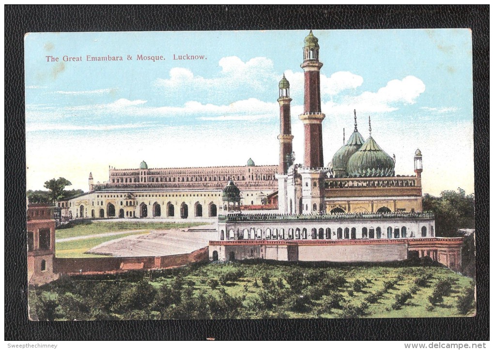 INDIE INDIA INDE INDIA POSTCARD INDIA - LUCKNOW - GREAT EMAMBARA & MOSQUE - Indien