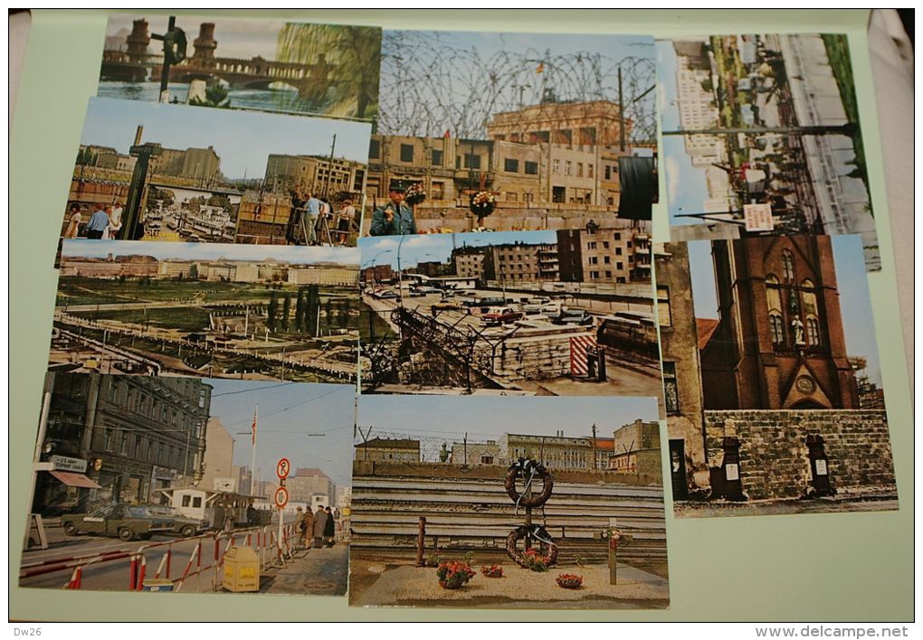 10 Mini Cartes Photo Berlin Avant La Chute Du Mur (taille 6x10 Cm) - Autres & Non Classés