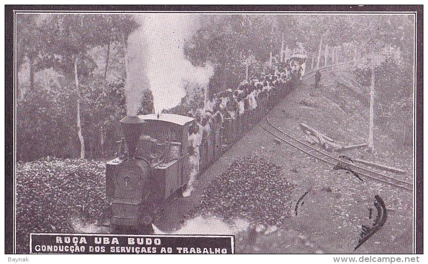 STP1  --  ROCA UBA BUDO  --  CONDUCCAO DOS SERVICAES AO TRABALHO  --  TRAIN, ZUG, FERROVIA - São Tomé Und Príncipe