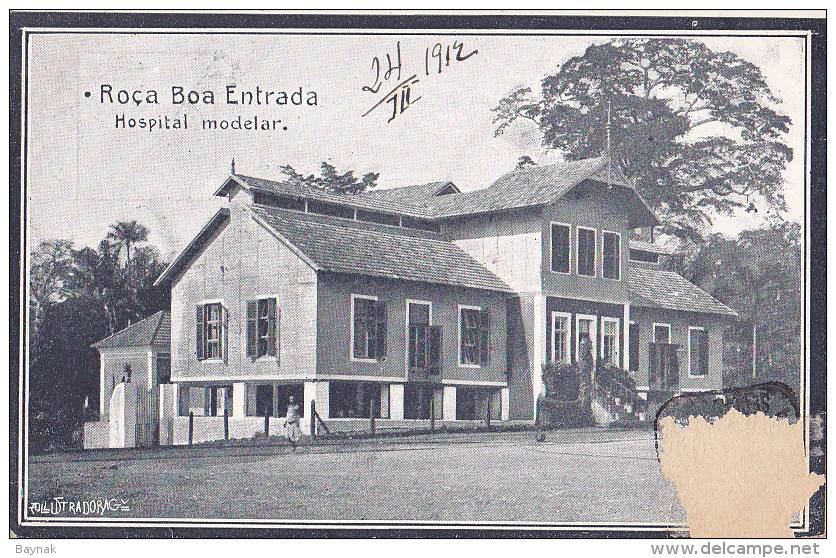 STP7  --  ROCA  BOA ENTRADA  --  HOSPITAL MODELAR    --  1912 - Sao Tome En Principe