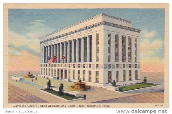 Davidson County Public Building And Court House Nashville Tennessee - Nashville