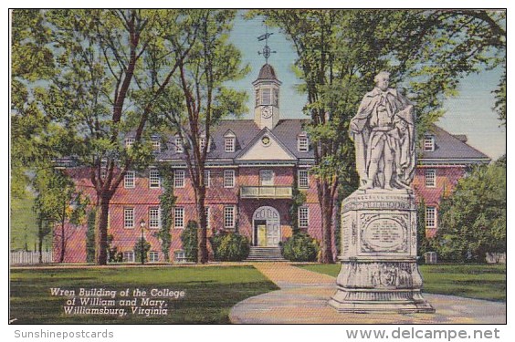 Wren Building Of The College Of William And Mary Williamsburg Virgina - Richmond