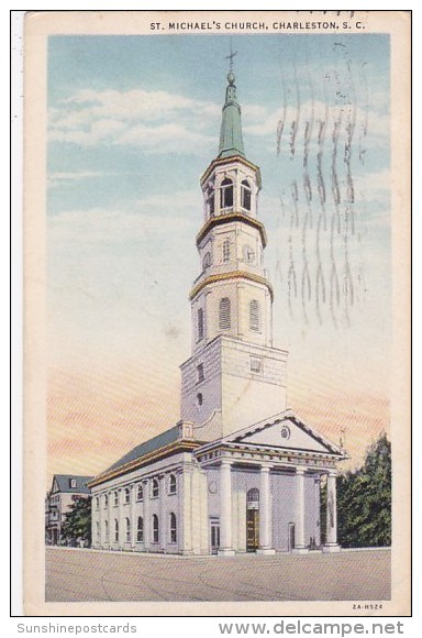 Charleston Saint Michaels Church South Carolina 1935 - Charleston