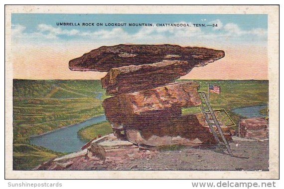Umbrella Rock On Lookout Mountain Chattanooga Tennessee - Chattanooga