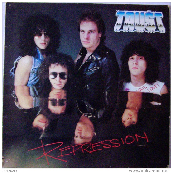 TRUST Bernie / Nono / Vivi / Jeannot LP + Insert Répression - Rock