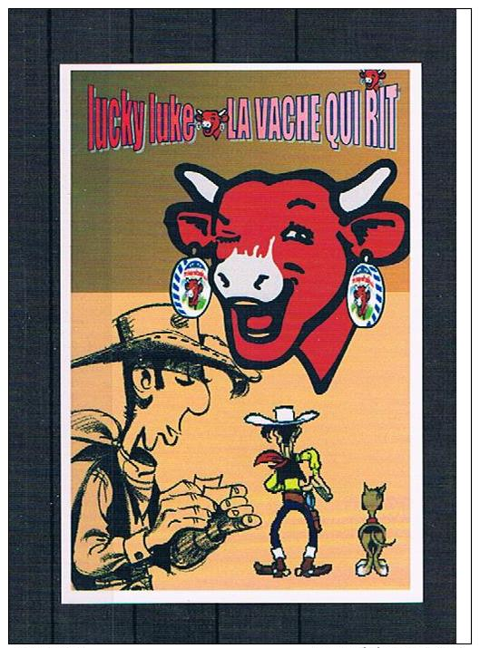 "La Vache Qui Rit" Carte Postale Luky Luke - Fromage
