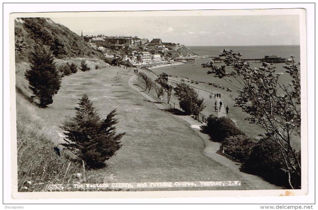 I1115 Ventnor - The Western Cliffs - The Putting Course / Viaggiata 1952 - Ventnor