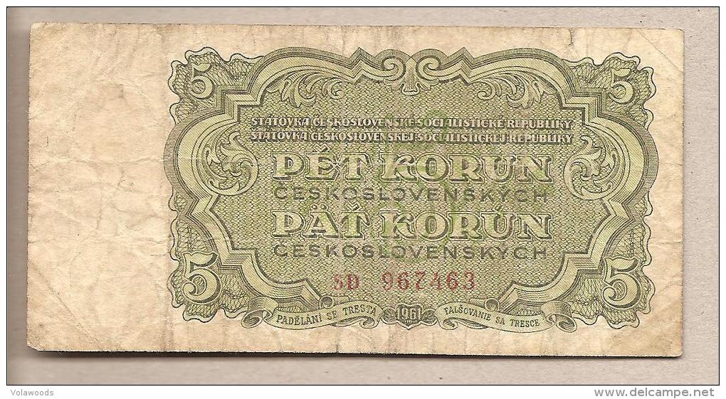 Cecoslovacchia - Banconota Circolata Da 5 Corone  - 1961 - Tschechoslowakei