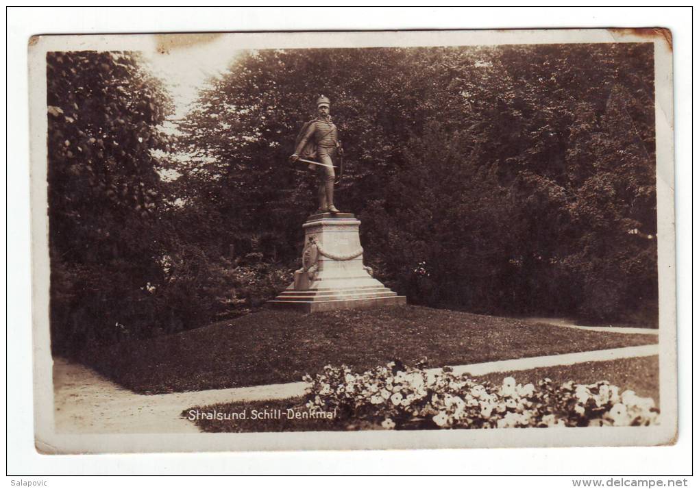 Stralsund, Schill  Denkmal   STR1/193 - Stralsund