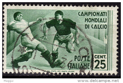 ITALIE   N° 340   Oblitere    Cup  1934  Fussball  Soccer   Football - 1934 – Italien