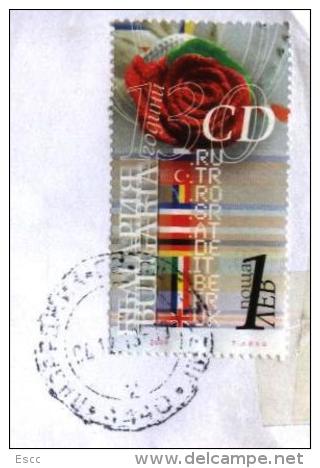 Mailed Cover (letter) With Stamp  Flags 2009  From   Bulgaria To Belgium - Lettres & Documents