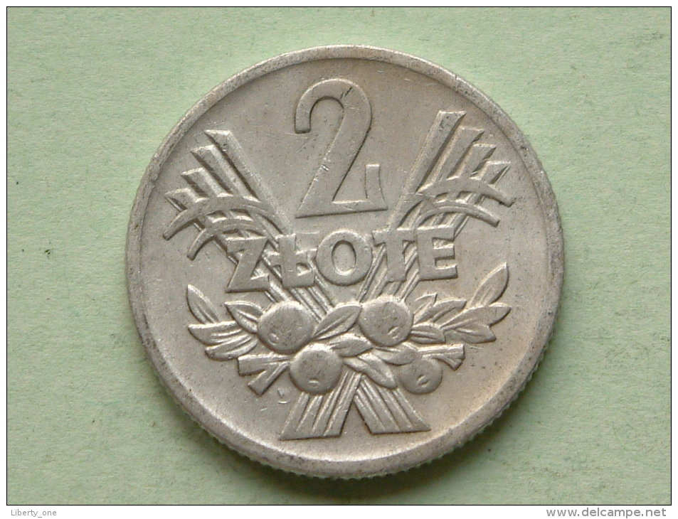 1958 - 2 ZLOTE / Y# 46 ( Uncleaned - For Grade, Please See Photo ) ! - Polen