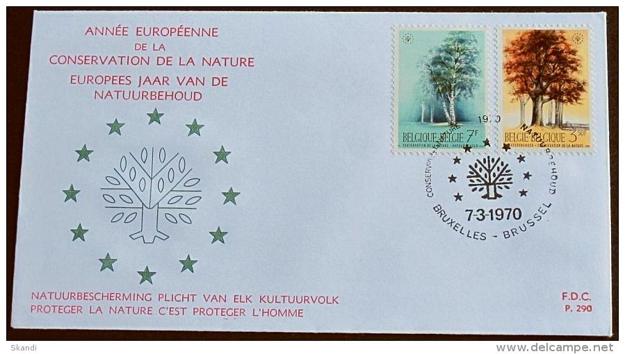 BELGIEN 1970 MI-NR. 1583/84 FDC (111) - 1961-1970