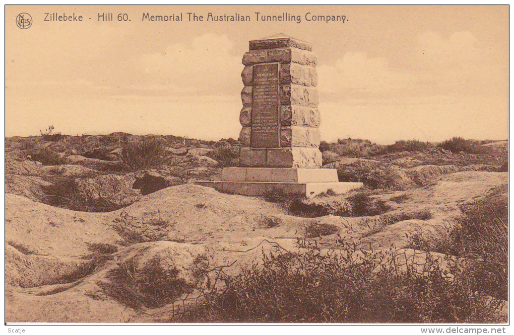 Zillebeke   -   Hill 60 Memorial The Austalian Tunnelling Company - Kriegerdenkmal
