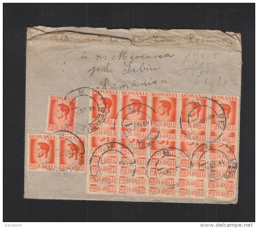 Romania Cover 1947 Mercurea To Germany - Lettres & Documents