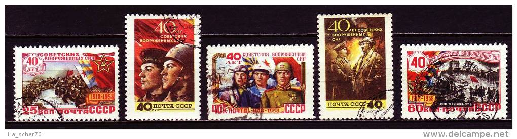 Russland 1958 - 2053-57 O / Michel 2008 - Used Stamps