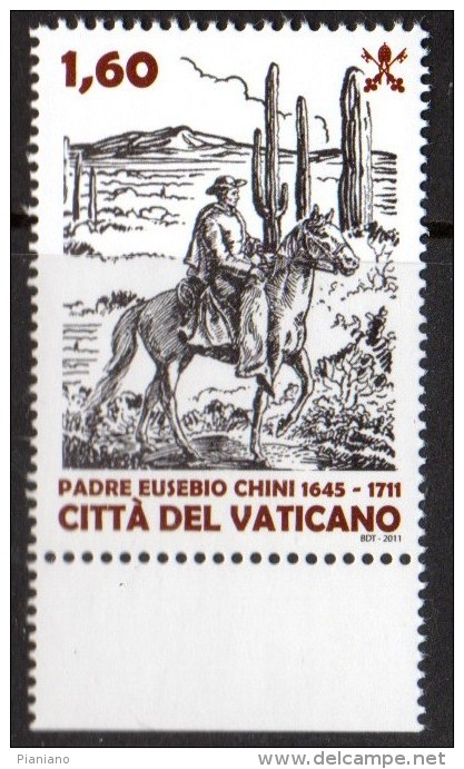 PIA  -  VATICANO - 2011 : 300° Della Morte Di Padre Eusebio  Chini -    (SAS 1544) - Unused Stamps