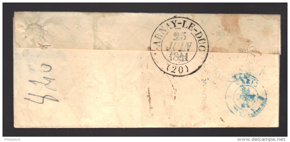 FRANCE Marque Postale 1841 Taxée De Noyon - 1801-1848: Précurseurs XIX