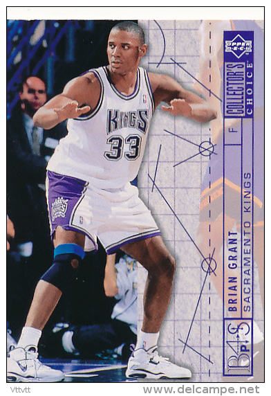 Basket NBA (1994), BRIAN GRANT, SACRAMENTO KINGS, Collector´s Choice (n° 394), Upper Deck, Trading Cards... - 1990-1999