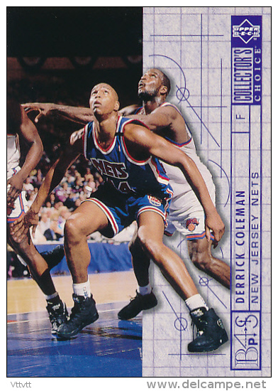 Basket NBA (1994), DERRICK COLEMAN, NEW JERSEY NETS, Collector´s Choice (n° 388), Upper Deck, Trading Cards... - 1990-1999