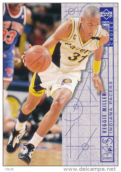 Basket NBA (1994), REGGIE MILLER, INDIANA PACERS, Collector´s Choice (n° 382), Upper Deck, Trading Cards... - 1990-1999