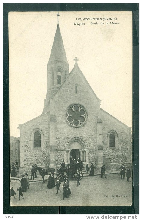 LOUVECIENNES - L'Eglise - Sortie De La Messe-   Dag235 - Louveciennes