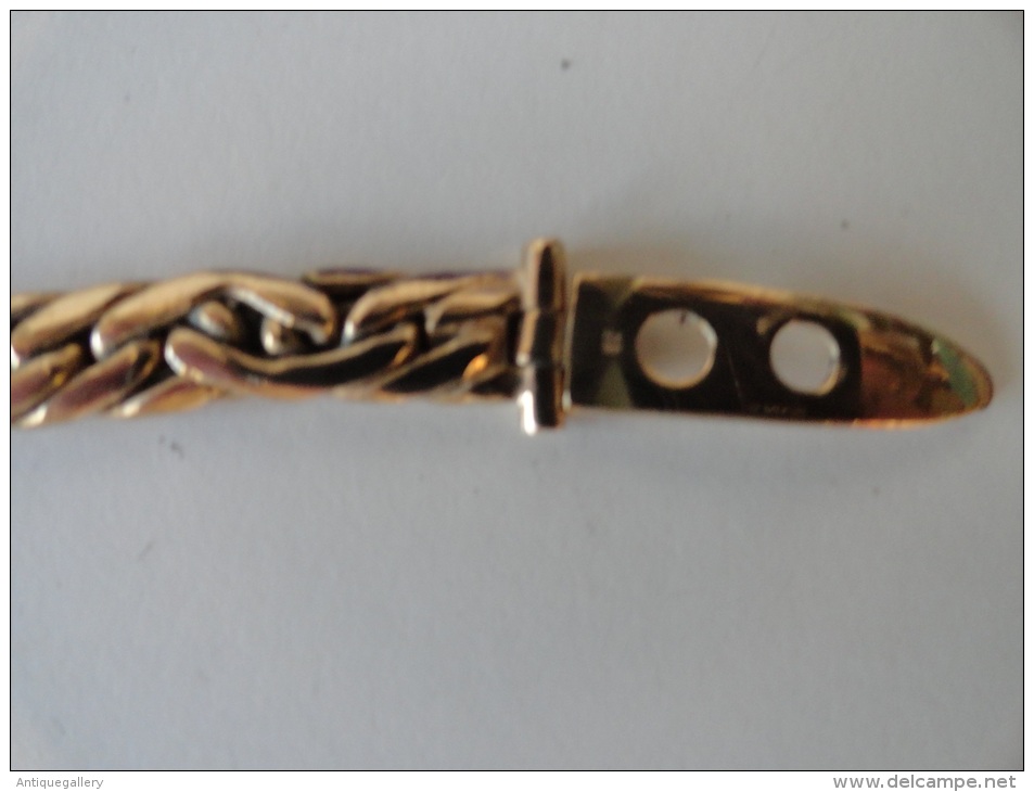 VINTAGE: BRACELET GOURMETTE ART DECO - Armbanden