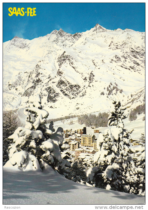 Saas-Fee Mit Taschhorn, Dom Und Sudlenzspitze - Täsch