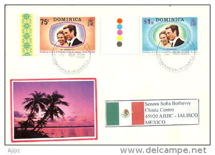 Lettre Postée De ROSEAU (capitale) Vers Mexique. - Dominique (1978-...)