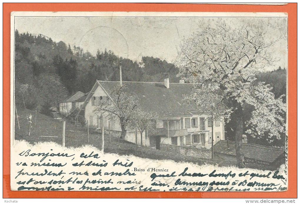 Y176, Bains D'Henniez, Petite Fente, Précurseur,  Circulée 1902 - Henniez