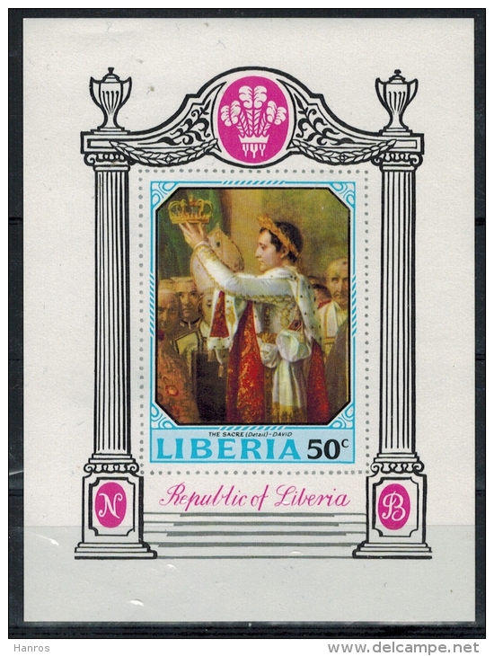 1970 Liberia, Krönung Napoleon. Block ** Zustand: I-II - Liberia
