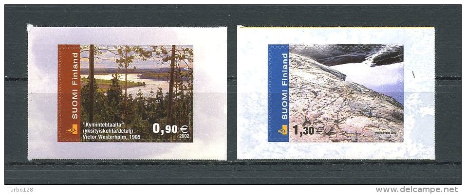 FINLANDE 2002 N° 1563/1564 ** Neufs = MNH Superbes Cote 6,50 &euro; Autoadhésifs Paysages Landscapes Tableaux Paintings - Unused Stamps