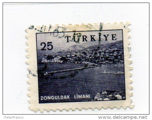 1959 Turchia - Veduta Di Limani - Oblitérés