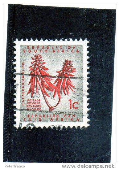 1962 Sud Africa - Fiori - Used Stamps