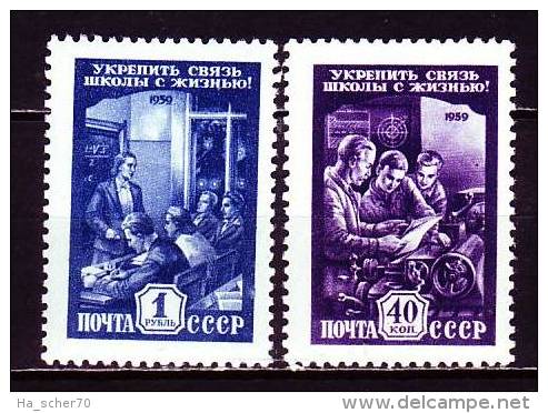 Russland 1959 - 2263-64 **/ Michel 2008 - Unused Stamps